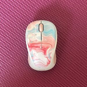 Pink Compact Wireless Logitech Mouse